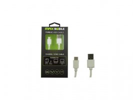  Kabel MAXMOBILE USB-C(m) na USB-A(m), 2m, beli
