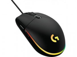  Miška LOGITECH G102 LIGHTSYNC, žična, gaming RGB, črna (910-005823)