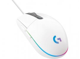  Miška LOGITECH G102 LIGHTSYNC, žična, gaming, RGB, bela (910-005824)
