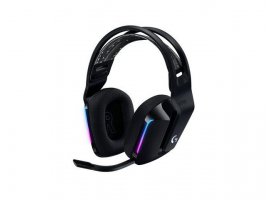  Slušalke + mikrofon LOGITECH G733 LIGHTSPEED, brezžične, RGB, črne (981-000864)