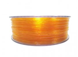  Filament za 3D tiskalnik, PET-G, 1.75 mm, 1kg, prozirno oranžni