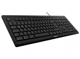  Tipkovnica CHERRY Stream Ultra tiha vodotesna, USB, črna