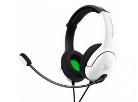  Slušalke + mikrofon PDP LVL40, XBOX, gaming, žične, bele