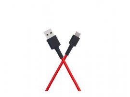  Kabel XIAOMI USB-C(m) na USB-A(m), 1m, pleteni, rdeči