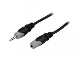  Avdio kabel DELTACO 3.5mm(m) na 3.5mm(ž), 5m, zip-lock vrećica, črni