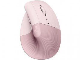  Brezzična mi&scaron;ka LOGITECH Lift, ergonomska, navpična, roza (910-006478)