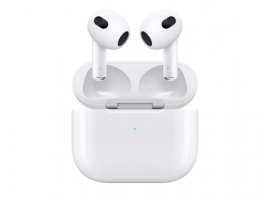  Slušalke APPLE AirPods 3. generacije, s polnilno škatlo Lightning, TWS, bele (mpny3zm/a)