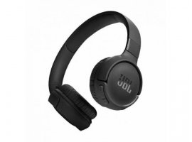  Bluetooth slušalke JBL Tune 520BT On-Ear, BT5.3, naglavne, do 57h baterije, mikrofon, sklopive, črna (JBLT520BTBLKEU)
