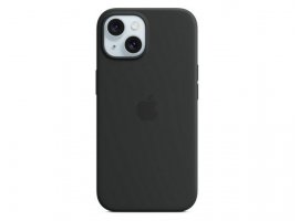  Ovitek APPLE iPhone 15 Silicone Case with MagSafe, Black (mt0j3zm/a)