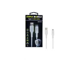  Kabel MAXMOBILE USB-C(m) na USB-A(m), 1m, Quick Charge 3.0, Kevlar, beli