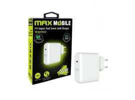  Polnilec MAXMOBILE TR-307002, USB-C, PD, Super Fast charge,GaN, 65W, beli